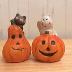 ハロウィン　お化け　猫　かぼちゃのサムネイル