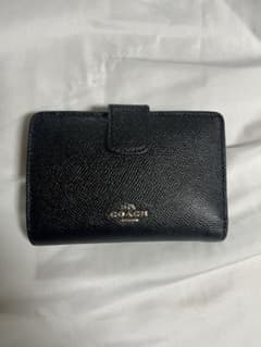 な☆ 様専用です。COACH コーチ　二つ折り財布　黒のサムネイル
