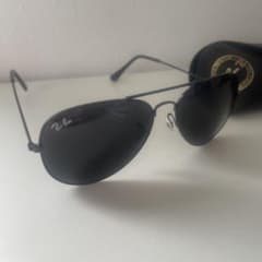Ray-Ban ティアドロップ サングラス ケース付き B-24 サングラス ケース付き ティアドロップ ブラック - メルカリ