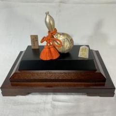 関工芸 武比古作 純銀 瓢箪 置物 ケース付き 瓢箪から駒 銀細工 ひょうたん 関工芸 武比古作 純銀 瓢箪 置物 ケース付き 瓢箪から駒 銀細工