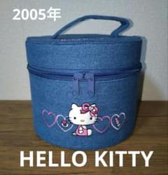 【1994年当時物】ハローキティ ヴィンテージ 3WAYバッグ 未使用 2005年】ハローキティ デニム バニティバッグ 当時物 激レア 1点限り