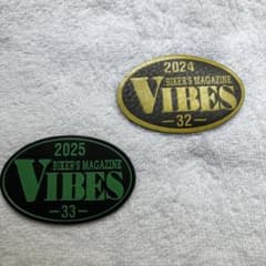 VIBES BIKER'S MAGAZINE ワッペン 2枚セットのサムネイル