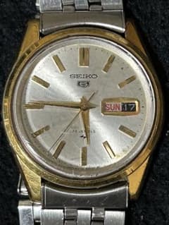 o*o様 SEIKO 5 自動巻き時計 25石 シルバー ゴールド - メルカリ