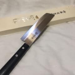 左利き用薄刃　菜切り包丁のサムネイル