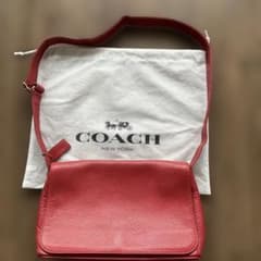 COACHオールドコーチ ショルダーバッグ ポーチ レッド 斜め掛け 希少品 