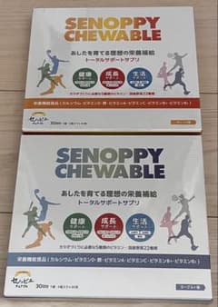 セノッピー チュアブル未開封2箱(30日分4×60包)オレンジ、ヨーグルト味 