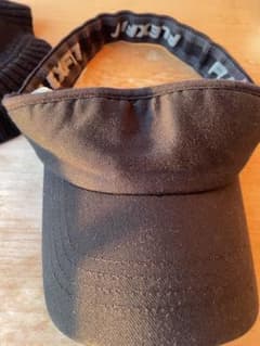 FLEXFIT サンバイザー　M-XL ブラック　ニクソンのニットバイザーセット