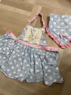 エプロンセット　三角巾　ハンドメイドのサムネイル