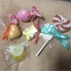 かわいい♡石けんと入浴剤の5点セット♡のサムネイル