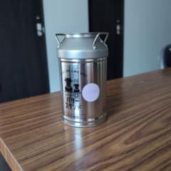 gero gero バタースタンド 貯金箱 ミルク缶型 GOdivaの空き缶のサムネイル