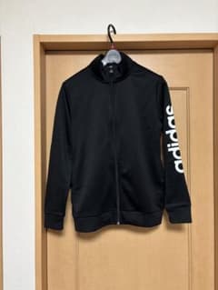 adidas ジップアップジャージ 黒 160のサムネイル