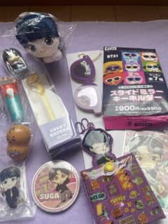 BTS SUGA, BT21 Shooky, bundle sale, FamilyMart random mirror