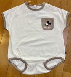 新品タグ付き♡ レトロ　ミッキー　フタフタ　ロンパースのサムネイル