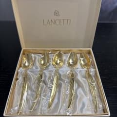LANCETTI ゴールド スプーン 5本セットのサムネイル