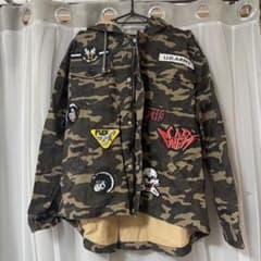 GLAD NEWS グラッドニュース 迷彩 ミリタリージャケット ワッペンのサムネイル