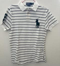 新品 POLO RALPH LAUREN ホワイト ネイビー ボーダー ポロ - メルカリ