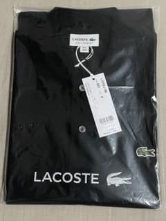 未使用品 日本製 L1212 Lacoste ポロシャツ ブラック - メルカリ