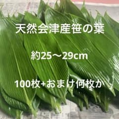 天然会津産笹の葉 100枚+おまけのサムネイル