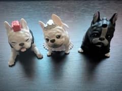 フレンチブルドッグ フィギュア 3種セットのサムネイル