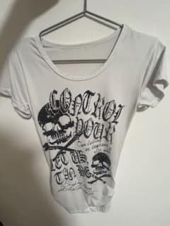 Y2K スカルプリント ギャル グランジ Tシャツ 平成ギャル archiveのサムネイル