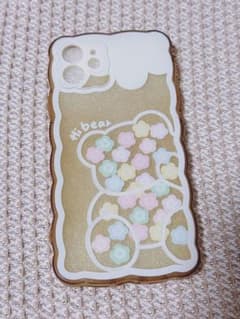 iPhone15pro用ケース Hi bear 花柄 クリアケースのサムネイル