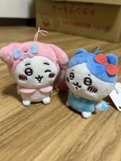 ちいかわ サンリオコラボ　マイメロ　キティちゃん　ぬいぐるみ　ミニキーホルダーのサムネイル