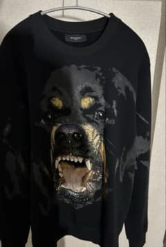 GIVENCHY ロットワイラー スウェット　黒　証明書付き GIVENCHY ロットワイラー スウェット 黒 証明書付き - メルカリ