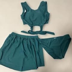 セパレート水着 ビキニ 3点セット ダークグリーン XL - メルカリ