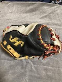 ヒデ様専用！！ハタケヤマキャッチャーミット即戦力品　グリス、捕球面紐交換済みのサムネイル
