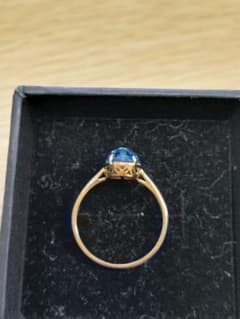 [Mami ]ブルートパーズ k10 ゴールドリング MINAMO15号 Mami様専用 ]ブルートパーズ k10 ゴールドリング MINAMO15号