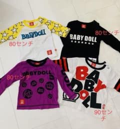 ベビードール Tシャツ 80 90 4枚setのサムネイル