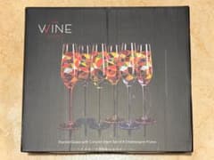 The Wine Savant ステンドグラス シャンパングラス 6客セットのサムネイル