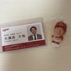 広島東洋カープ 大瀬良大地 名刺 目印キーホルダー おまけカード付き