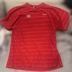 Supreme Umbro Stripe Soccer Jersey Red - メルカリ