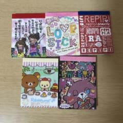 平成女児　ミニメモ用紙 5つセットのサムネイル