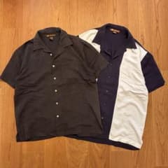 原宿RAWDRIP購入 HARRITON 開襟シャツ 2枚セットのサムネイル