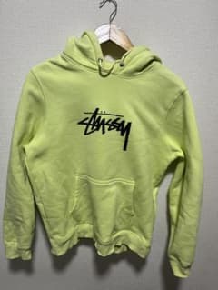 Stussy フード付きパーカー M ライムグリーンのサムネイル
