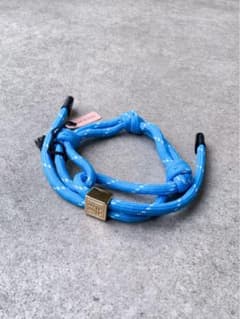 miumiu ミュウミュウ コードブレスレット ブルー 新品 5IB538 - メルカリ