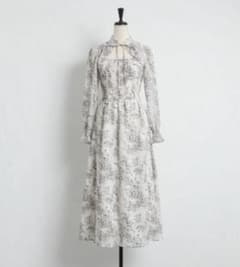TOCCO CLOSET ワンピース 花柄 7分袖 フロントオープンのサムネイル