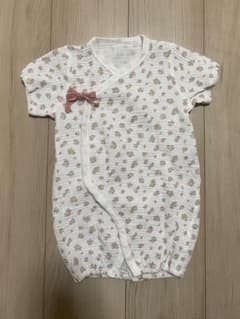 ツーウェイオール　半袖　花柄　50-70cm アカチャンホンポ【水通しのみ】のサムネイル