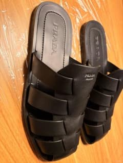 PRADA 2X3145 レザー グルカサンダル フィッシャーマン ミュール 9のサムネイル