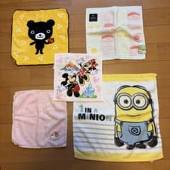 Character Mini Towels - Set of 5 (Bulk Sale)