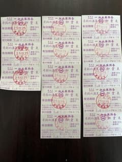 一畑山薬師寺御霊泉チケット13枚のサムネイル