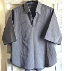 ​【美品】CLEL ヘリンボーンTR半袖サイドレーススキッパーシャツ XSのサムネイル