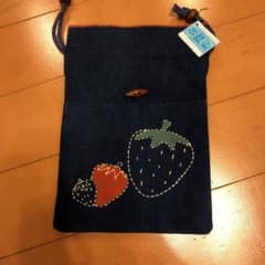 本藍染の巾着のサムネイル