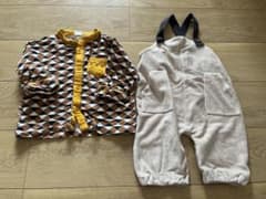 80センチ トップス サロペット セット