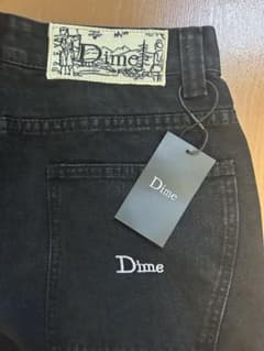 Dime 黒 ストレートデニム 新品 Lサイズ - メルカリ