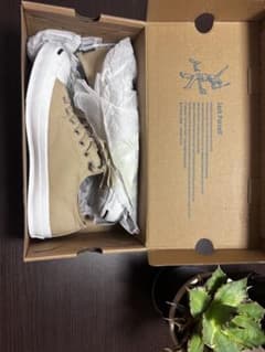 Converse Jack Purcell ベージュ ハイカット - メルカリ