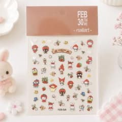 3D Nail Stickers: Sanrio Strawberry, Kitty, My Melody, Kuromi, Cinnamoroll