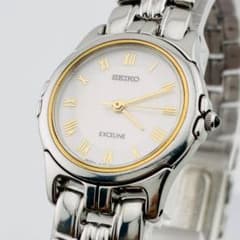 90s【美品/希少/電池交換済】 SEIKO EXCELINE ローマン文字盤 90s【美品/希少/電池交換済】 SEIKO EXCELINE ローマン文字盤 - メルカリ
